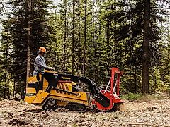 Humus PH  Gestrüppmulcher mit hydraulischem Antrieb, zum Frontanbau an Radlader, Raupen, große Auslegermäher oder Bagger