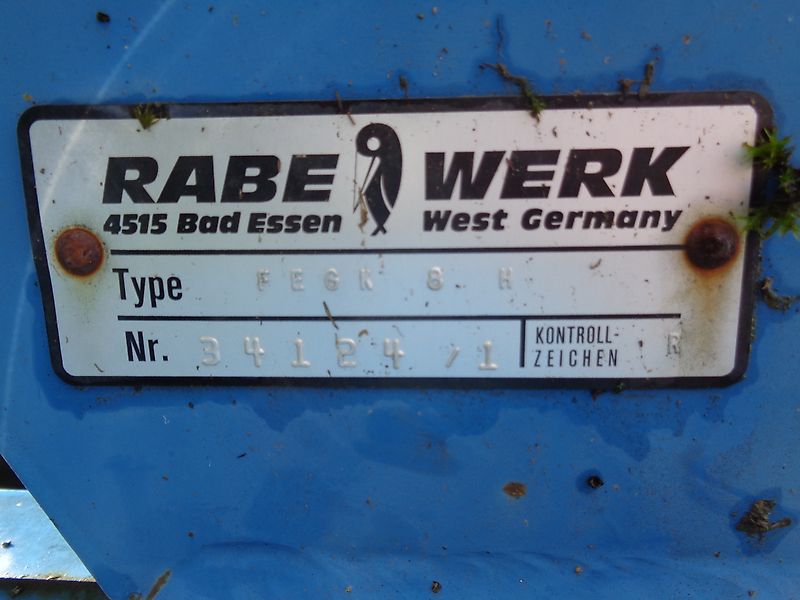 Amazone Front-Heckgrubber 3m Zapfwellendurchtrieb Hitch Tasträder