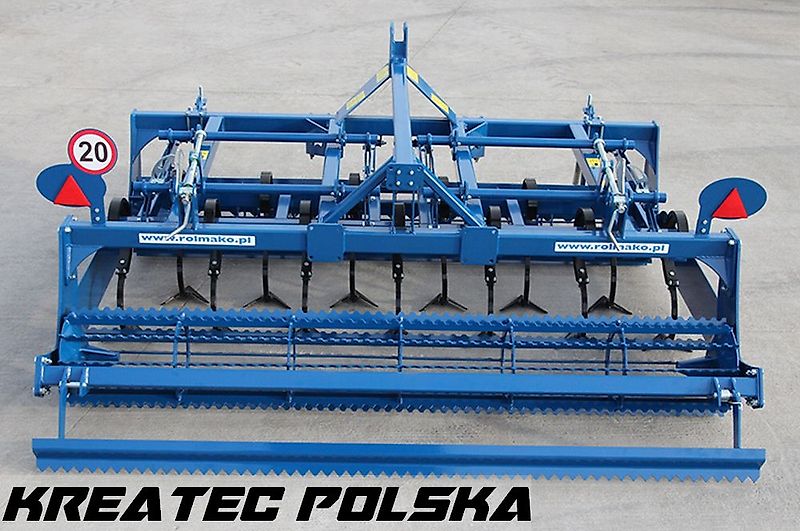 Rolmako Saatbettkombination kompakt U 684 mit Zinken SG, gehängte Version, Breiten von 2,5 m bis 6 m