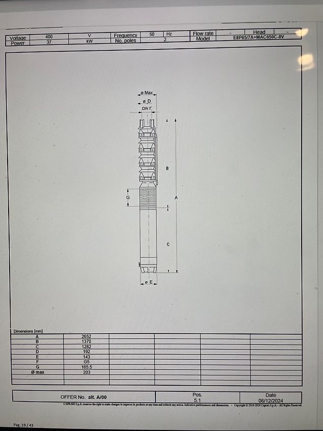 Nettuno Pompgroep met 1 electropomp