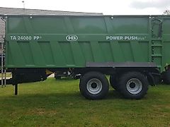 Brantner TA 24080 PowerPush 44m³ / 24 to / Luftfederung, Lenkachse / 710er R 26.5 - hydr Netzabdeckung