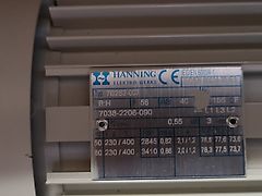 Westfalia Motor 380V 0,55KW 7038 2206 090 GEA