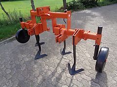 Howard Howard Frontgrubber 4 Stiele 200cm Arbeitdbreite Heckgrubber mit Zapfwellendurchtrieb & Hitch bzw Mechanisches Hubwerk für Anbaugeräte Kreiselegge Zinkenrotor oder andere Anbaugeräte