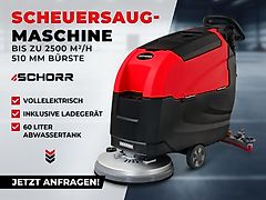 SCHORR Akku Scheuersaugmaschine RR850FS 500W 510mm Bürste