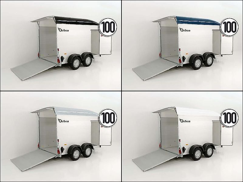 Debon Kofferanhänger C500 164x300cm H:200cm 2,0t|Alu|Polybug|Tür