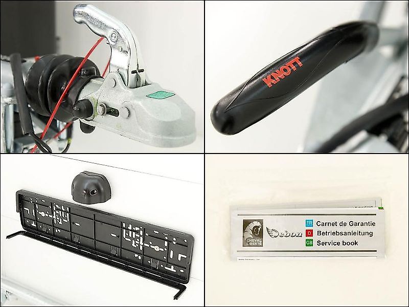 Debon Kofferanhänger C500 164x300cm H:200cm 2,0t|Alu|Polybug|Tür